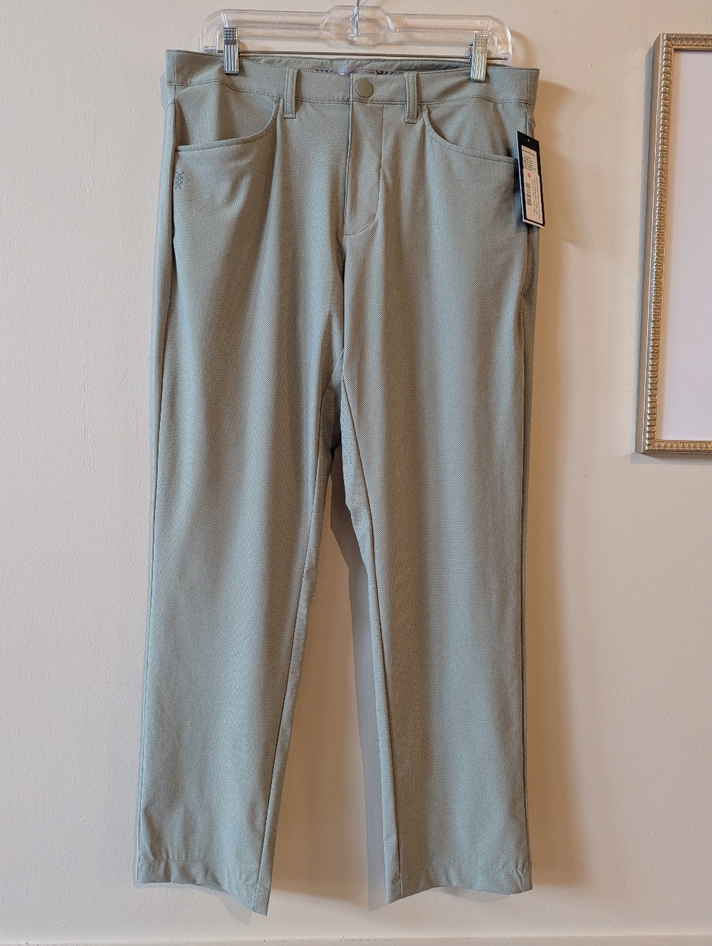 Rhone Golf Pants Mens 32x29 Seagrass Green Momentum Golf Five Pocket